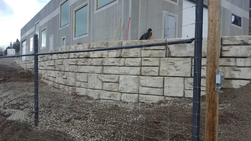 Retaining wall construction in Osoyoos BC